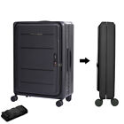 Collapsible Compact Luggage 24 Inch Suitcase Travel Light Foldable - Black