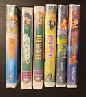6 Vintage Walt Disney VHS Lot. RARE Black Diamond  Sealed Free Lithos