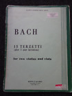 Bach 15 Terzetti after 3 part inventions for Two Violins and Viola Edwin Kalmus