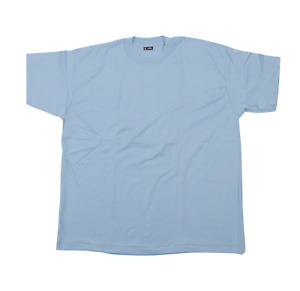 NOS Vintage 90s Rockabilly Streetwear Mens 2XL Blank Shirt Light Blue 50/50