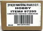 2021 PANINI BLACK FOOTBALL HOBBY 12-BOX CASE