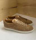 SANTONI men's biege suede sneakers  / leather shoes / 9US - 42EU/ made in Italy