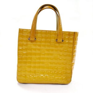 Chanel Hand Bag  Yellow Enamel 2651547