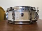 Vintage 1959 Ludwig Jazz Festival 5 x 14 Snare Drum in White Marine Pearl