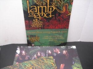 15 LOT Lamb Of God OG 2 Sided Poster $6Ship Thrash Hard Core Heavy Metal Death