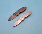 CRKT 2490 & 2490KS Squid Pocket Knife - LOT OF 2 - Plain Blades - Frame Lock
