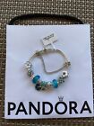 HOT Pandoar designer 925 silver bracelet With Mix Charms 7.5 Inches F376136