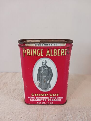 Vintage Prince Albert Pipe & Cigarette Tobacco Tin Container w/Lid Unopened