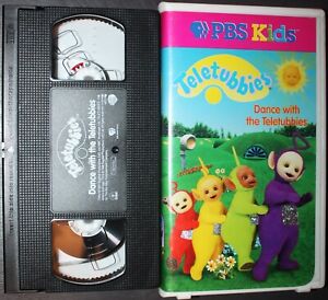 Teletubbies: DANCE WITH THE TELETUBBIES (vhs) VG. Clamshell. Rare. PBS Kids. NR