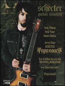 Papa Roach Jerry Horton 2006 Schecter Guitar Research ad 8 x 11 advertisement