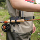 3rd Hand Fishing Clip Rod Holder Rotatable for Fly Fishing Bank Fishing Belt Wad