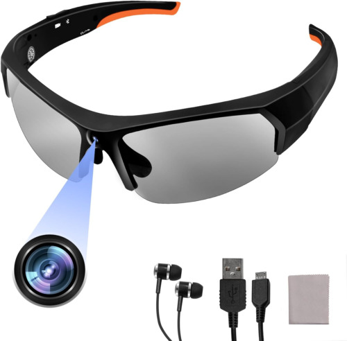 Camera Glasses HD 1080P Bluetooth Glasses with Camera Sunglasses Smart Video