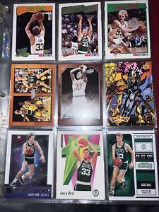 9 Card lot Larry Bird Indiana Boston Celtics  AL80