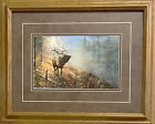 Jim Hansel Song in the mist Elk Art Print-Framed 21 x 17