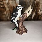 1989 Lenox Fine Porcelain Downy Woodpecker Figurine Garden Birds Collection Gift