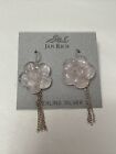 Jan Rich Sterling Silver Rose Quartz Flower Earring