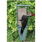 PILEATED WOODPECKER DOUBLE SUET BIRD FEEDER WITH TAIL PROP GREEN RECYCLED