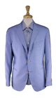 Caruso Current Royal Blue/White Houndstooth Wool Summer Sportcoat Blazer 40R