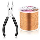 Copper Wire for Jewelry Making 18 Gaug Strong Beading Wire 4 in 1 Plier 65ft/1mm