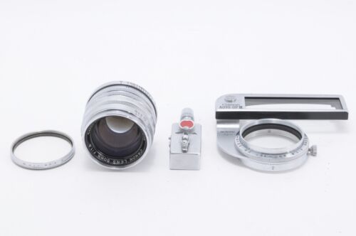 【N MINT+++++】Canon 50mm f/1.8 Silver LTM L39 Leica L Auto up II Self Timer Lens