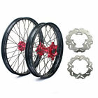 For Honda 21/19 CNC Wheels Set CRF250R CRF450R 04-12 CR125R CR250R CRF250X/450X (For: 2003 CR250R)