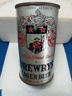 Drewrys lager beer OI Opening instructions   flat top beer can , empty can