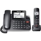 Panasonic KX-TGF870 DECT 6.0 Corded/Cordless Phone - Black - PANKXTGF870B