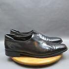 Donald Pliner Rex Mens Loafers Size 12 Black Nappa Leather Stretch Dress Shoes
