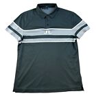 J Lindeberg Shirt Mens XL Black Polo Performance Golf Stretch Breathable