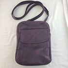 New TRAVELON Anti Theft Purple  Adjustable Strap Crossbody Bag RFID Pockets