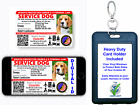 Holographic Service Dog ID w/QR Code & ID Holder Plus Digital Copy-Landscape