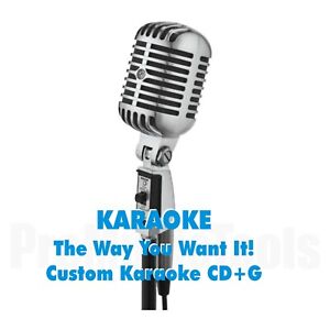 CUSTOM KARAOKE RARE & GREAT SONGS cdg CD+G 6 SONG CD+G Your Personalized Choice