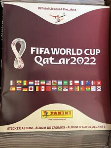 2022 FIFA WORLD CUP QATAR OFFICIAL STICKER BOOK LOT OF 10.  ALBUM ONLY