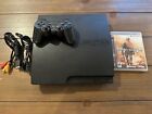 Sony PlayStation 3 PS3 CECH-3001A Slim Console 160GB + Game + Tested -Read Des!!
