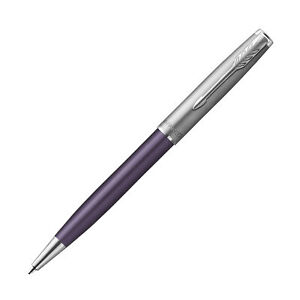 Parker Sonnet Ballpoint Pen in Metal and Violet Lacquer with Palladium Trim NEW