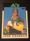 1986 Topps Traded Jose Canseco #20T Rookie