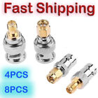 4/8PCS BNC to SMA Type Male Female RF Connector Adapter Test Converter Kit
