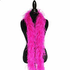 2 Ply OSTRICH FEATHER BOA - HOT PINK 2 Yards Costumes/Hats/Craft/Bridal/Dress