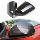 2x Car Rear View Mirror Cover Trim Shell Fit For Ford Mustang 2015+ Carbon Fiber (For: 2021 Shelby GT500)
