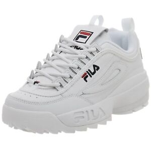 Fila Disruptor II White Navy Red Men's Athletic Running Shoes FW01655-111 New