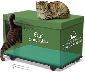 Indestructible Outdoor Cat House for Cats in Winter & Summer, Extremely Waterpro