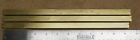 (3) Pieces 360 SOLID BRASS Square bar stock 1/2 x 1/2 x 11