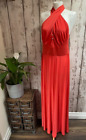 ISSA DESIGNER RED DRAPE STATEMENT BALL GOWN PROM EVENING PARTY CRUISE DRESS 14