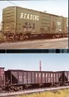 RDG reading railroad box and hopper car original photos