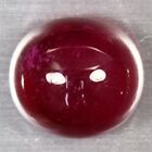 12.41 CT NATURAL OVAL CABOCHON RUBY, VERY FINE COLOR! LGF