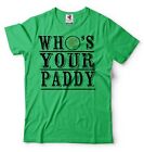 Men's Funny Who's Your Paddy T-Shirt Irish Saint Patricks day Holiday Tee