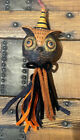 Bethany Lowe Johanna Parker Halloween Owl Eavesdrop Tassel Ornament—Retired