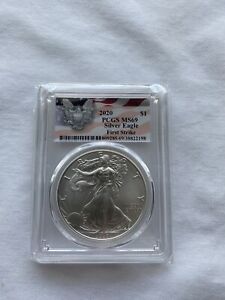 New Listing2020 American Eagle Silver  $1 PCGS MS69 FIRST STRIKE