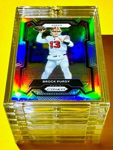 Brock Purdy MINT SILVER REFRACTOR PANINI PRIZM 49ERS HOT INVESTMENT CARD!