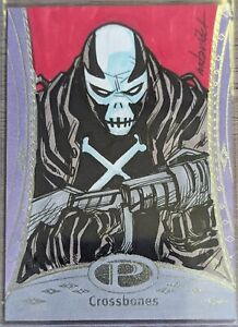2014 Upper Deck Marvel Premier Sketch Card Crossbones By Marco Carrillo 1/1